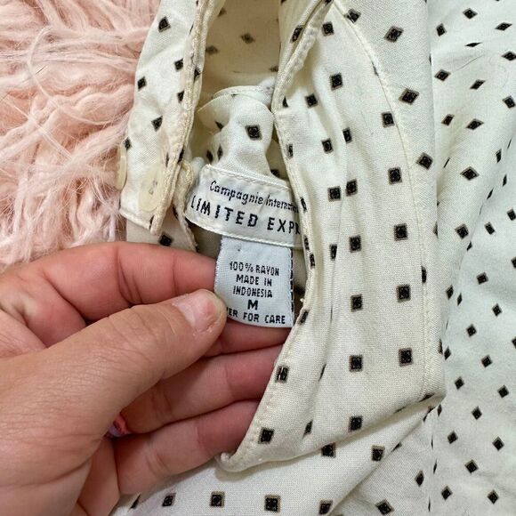 Women’s Medium Vintage Mock Neck Blouse - Picture 6 of 6